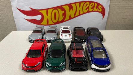 Hot Wheels Mainline Mix Lot of 9 Honda Toyota Mitsubishi Porsche & Ferrari Loose & New