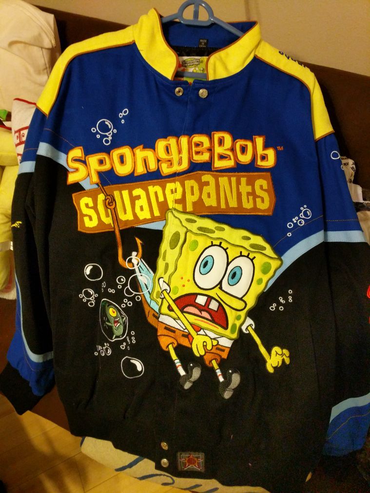 Spongebob Nascar Jacket New Clean
