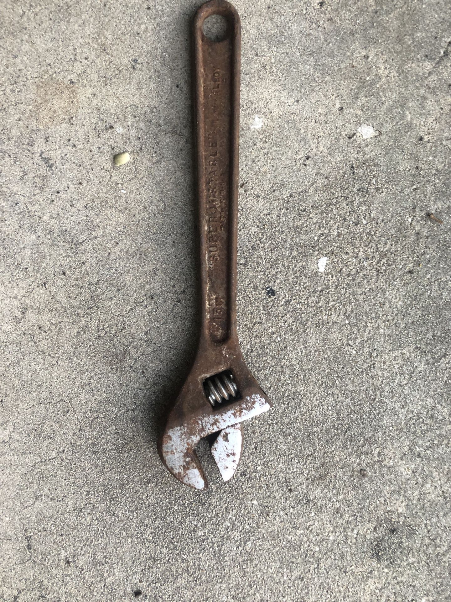 JH Williams Super Wrench , 18" AdjusTable Crescent Wrench Rare Vintage Tool 