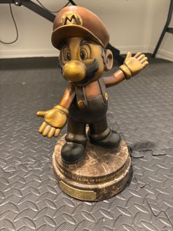 Nintendo Mario Bronze Statue 20 Years Service Award