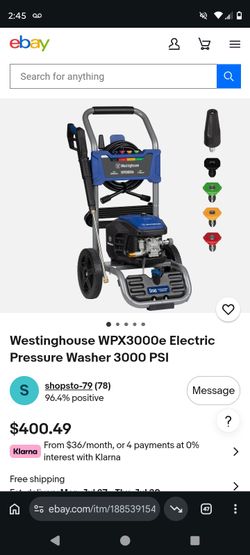 Pressure washer Westinghouse