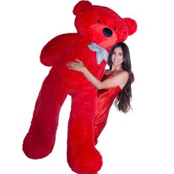 Giant Red Teddy Bear Vday Present 