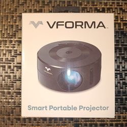 VFORMA Mini Smart Portable Projector 1080p Built in Speaker Portable Small Home Projector with Wired Same Screen Function for IOS Android Brand New