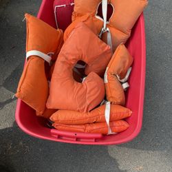 New Exese Back Stock Life Preservers; Toddlers And Adult Sizes; Offers Excepted. 