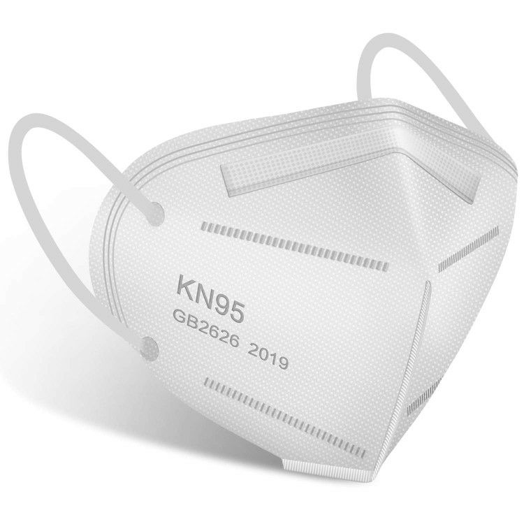 KN95 Face Mask - 50 pcs Cup Dust Mask KN95 Included on FDA EUA List, 5 Ply Layer Filter, Against PM2.5 Dust Disposable Respirator KN95 Mask White