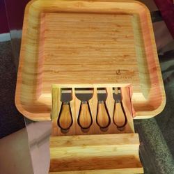 Bamboo Charcuterie and Cheese Board