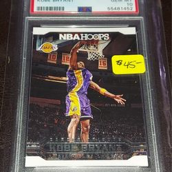 2017 HOOPS KOBE BRYANT CAREER TRIBUTE CARD #297 PSA 10
