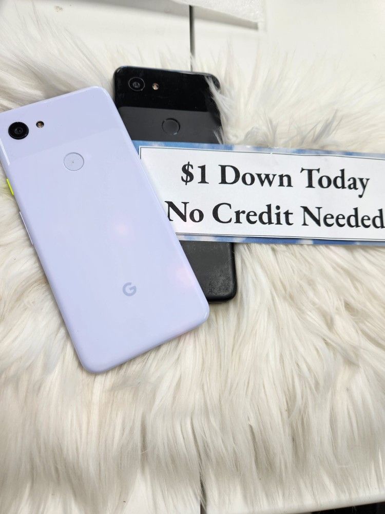 Google Pixel 3a / 3 PAYMENTS AVAILABLE With $1 DOWN NO CREDIT NEEDED Cell phones & Accessories