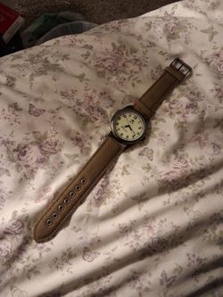 B & R Quartz Watch with Canvas Strap