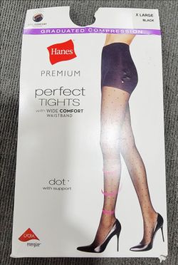 Hanes Premium Perfect Tights Black XL