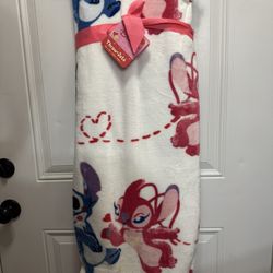 Stitch Valentine Throw Blanket $25