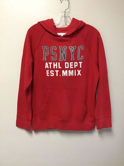 Juniors AEROPOSTALE Cotton/polyester red pull over hooded sweatshirt… Size 14