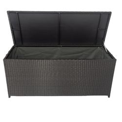 Storage Box, Patio Rattan Deck Box, Wicker Storage Bench for Indoor, Outdoor