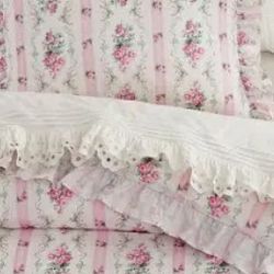 Love Shack fancy Dreamy Days Ruffled Duvet Cover