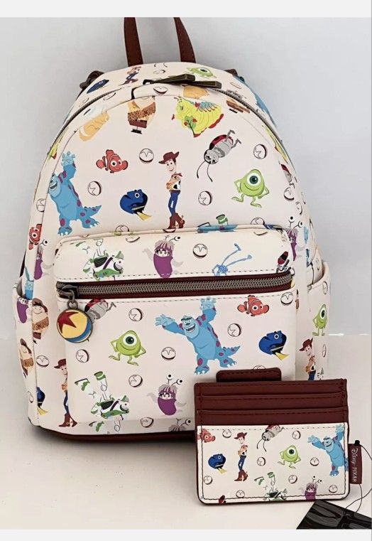Toy Story Pixar Loungefly Backpack And Wallet