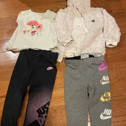 Nike, juicy couture, first impressions 24m.-2T baby girl bundle/sweater, legging