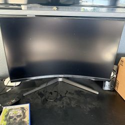 Gaming Desk With Monitor And Speakers