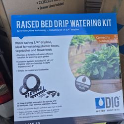 Raised Bed Drip Watering Kir  Water Seiving 1/4" More details in the pictures