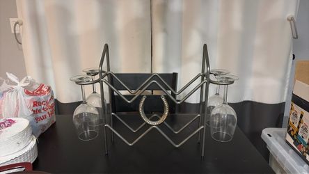 Wine rack and glass holder