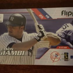 2002 Jason Giambi NY Yankees FLIPP BOOK SEALED