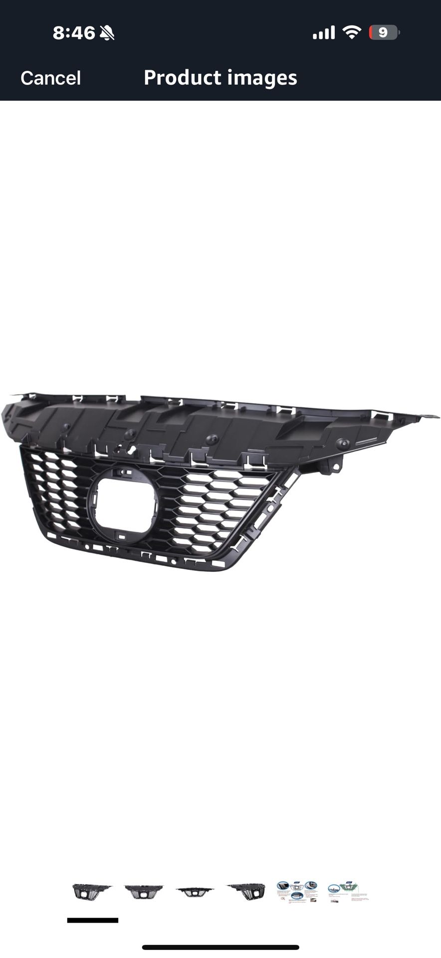 Front Grille Compatible with 2020-2022 Nissan Versa, ABS Replacement Bumper Grill for NI1200311 62310-5EF0A For 2020-2022 Nissan Versa Brand Torcia