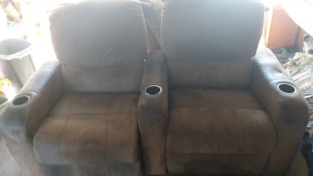 Two chair reclyners and couch reclyner
