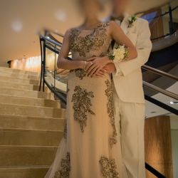Beautiful Neutral Prom Dress