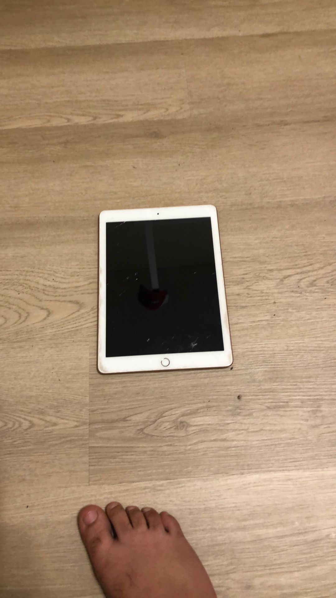 Apple iPad with WiFi, 128GB, Gold (2018 Model) (Renewed)