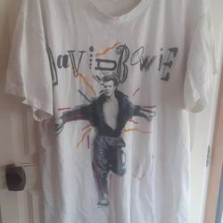 Vintage 1987 David Bowie T-Shirt The Glass Spider Tour XL 