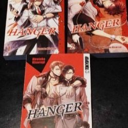 Hanger English Manga Volumes 1-3