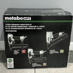 Metabo 3 Piece Neumatic Finish Gun Nails