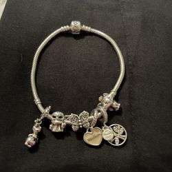 Pandora Charm Bracelet With Charms 
