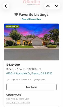 Open house today, Saturday, noon till 2 PM