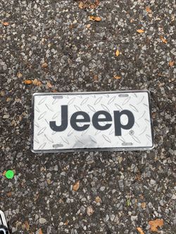 Jeep license plate
