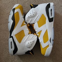 Air Jordan Retro 6 "Yellow Orchid" Size 12 Men 