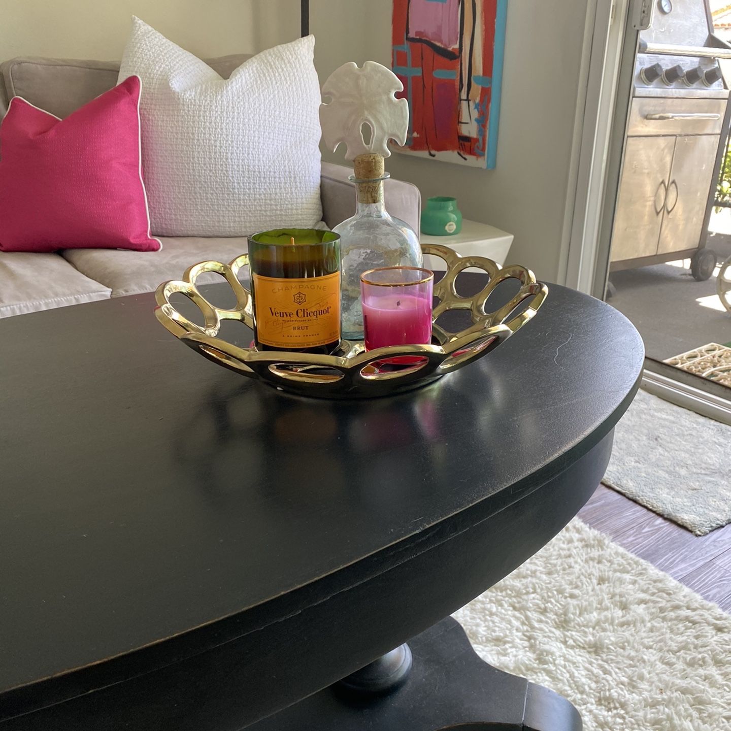 Up Cycled Veuve Clicquoit Champagne Candle