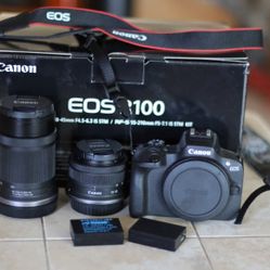 Canon R100 Camera With Lenses & Accessories 