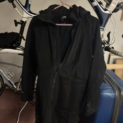 LOW PRICE MOVING- NORTH FACE $290 + TAX RETAIL WOMENS BLACK WATERPROOF TRENCH COAT