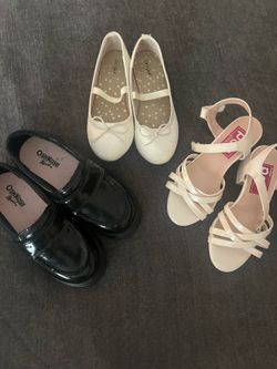 3 Pairs of Girls Dress Shoes – Bundle (Size 12)