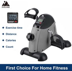 EVOLAND Under Desk Bike Pedal Arm & Leg Exercise Machine, LCD Display