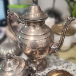 Wm Roger's Silver Tea Set 