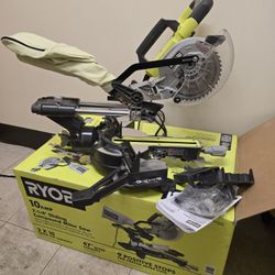 Ryobi 10 Amp Corded 7-1/4 in. Compound Sliding Miter Saw
