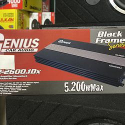 New Genius Audio 5200w Max Power Monoblock Class D Amplifier  $430 Each 