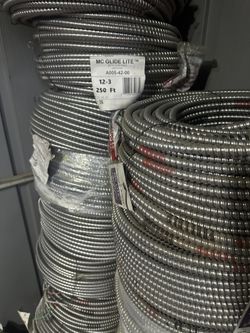 12/3 MC Wire 250ft Metal Clad Electric Cable 