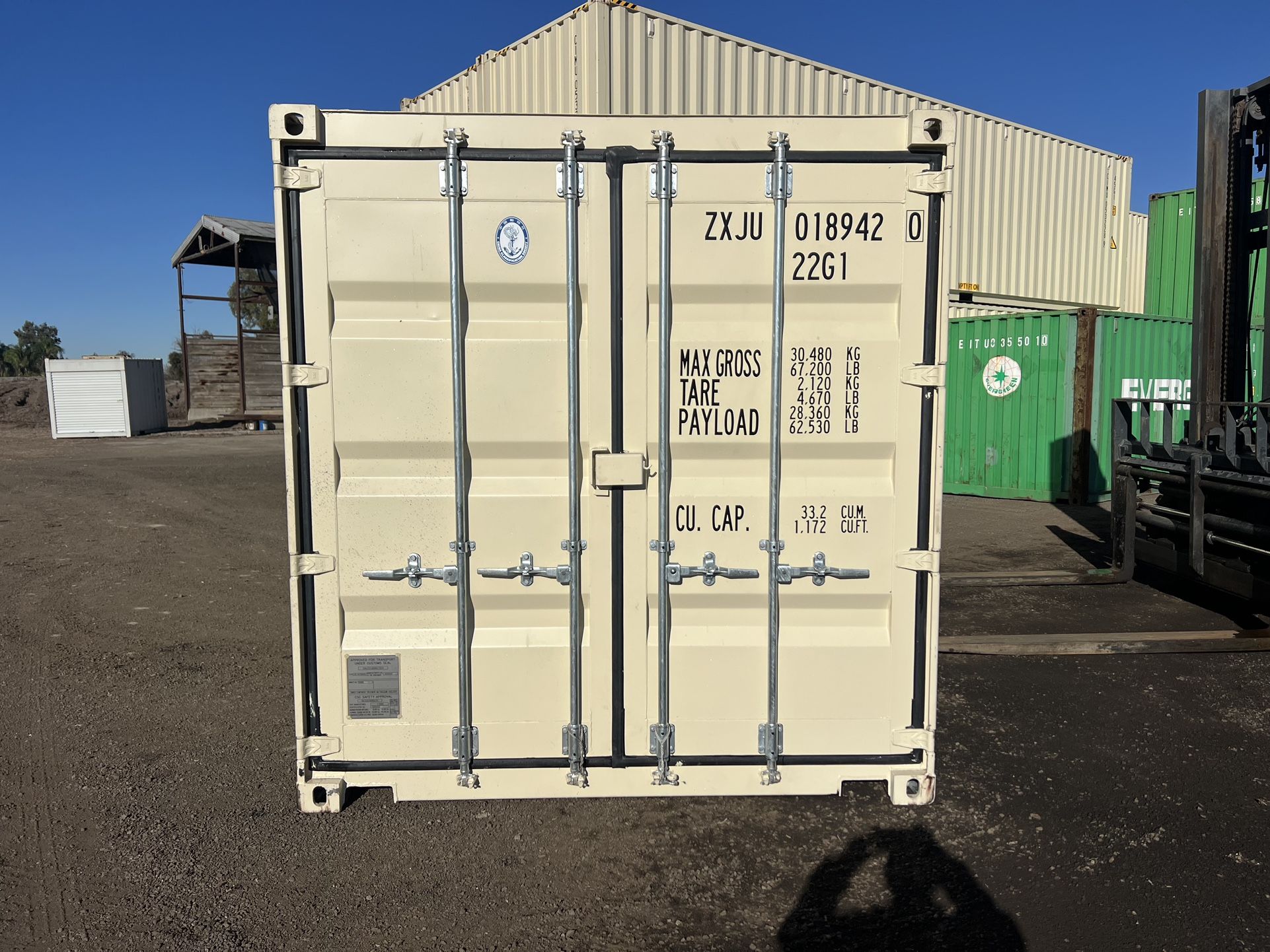 20 FOOT NEW 2-TRIP CONTAINER STD SHED,STORAGE,SHIPPING,CONEX