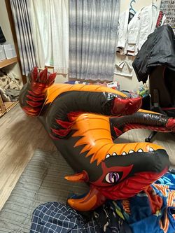 Inflatable Ember dragon