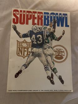 Vintage NFL Super Bowl Program 1969