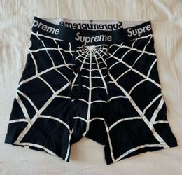 Supreme Hanes SpiderMan Boxer Briefs 2 pack black
