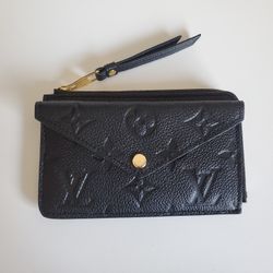 Louis Vuitton, Accessories, Authentic Louis Vuitton Recto Verso Black  Empreinte Leather Card Holder