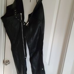 Women's Motorcycle Leather Chap